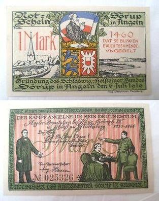 1 Mark Banknote Notgeld Sörup in Angeln 1919