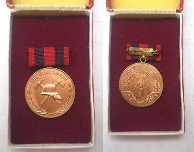 DDR Orden Feuerwehr für treue Dienste in Bronze im Etui