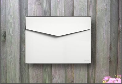 MEFA Briefkasten Letter (111) Reinweiß Semi Matt 9010M Wandbriefkasten