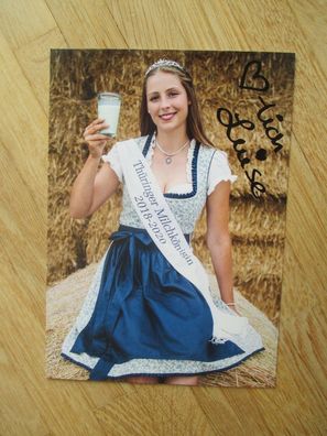 Thüringer Milchkönigin 2018-2020 Luise Unger - handsigniertes Autogramm!!!