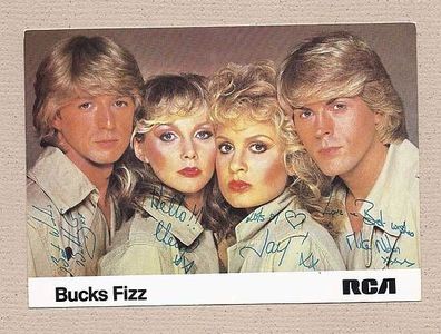 Bucks Fizz (britische Popband ) - alte Originalautogrammkarte