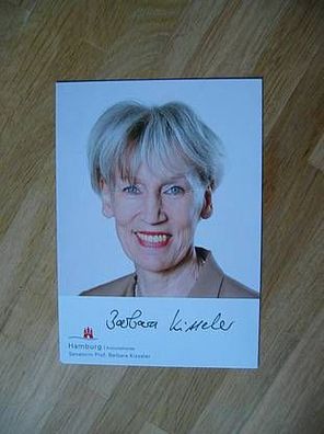 Hamburg Senatorin Prof. Barbara Kisseler - handsigniertes Autogramm!!!