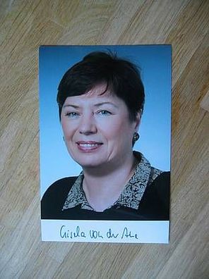 Berlin Senatorin Gisela von der Aue handsign. Autogramm