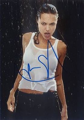Original Autogramm Lara Croft Angelina JOLIE (Tomb Raider)