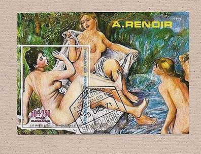 Auguste Renoir - Block mit Mädels beim Baden o