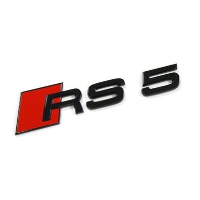 Original Audi RS5 Schriftzug Tuning Emblem Exclusive Black Edition Logo schwarz