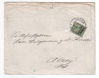 45456 alter Brief Deutsche Post Marokko Tanger 1905