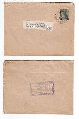 45440 alter Brief Deutsche Post Türkei Jerusalem 1901