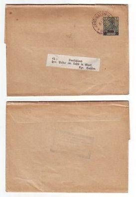 45436 alter Brief Deutsche Post Türkei Jerusalem 1901