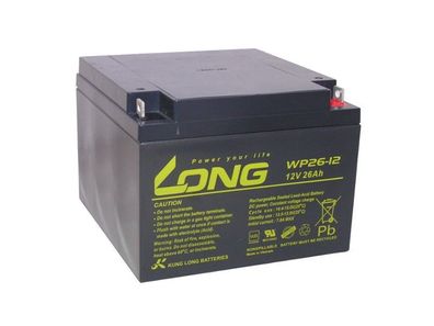 Akku kompatibel PS-12260 12V 26Ah AGM Blei Batterie wiederaufladbar lead acid