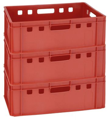 3 gastlandoBox E2 rot Einkaufsbox Lagerkiste Transportkiste NEU Gastlando