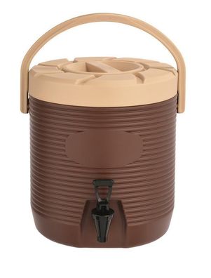 Thermo Getränkebehälter Thermobehälter 12 Liter Thermospender Braun neu