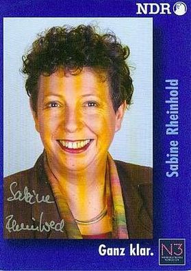 Sabine Rheinhold ( NDR ) - persönlich signiert