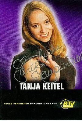 Tanja Keitel ( B. TV ) - persönlich signiert