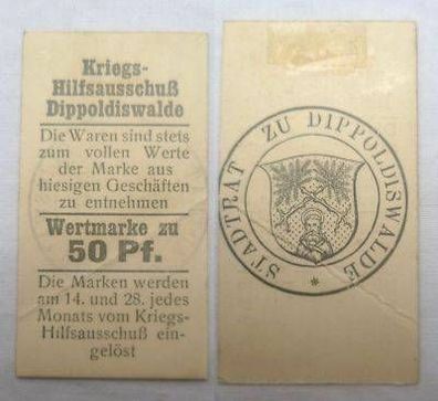 Banknote 50 Pfennig Kriegshilfsausschuß Dippoldiswalde