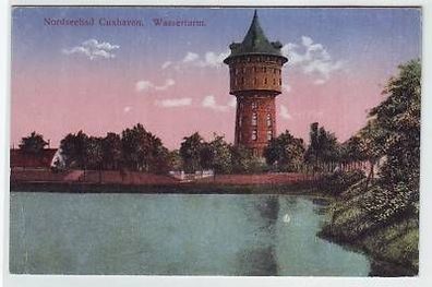 44967 Ak Nordseebad Cuxhaven Wasserturm um 1920