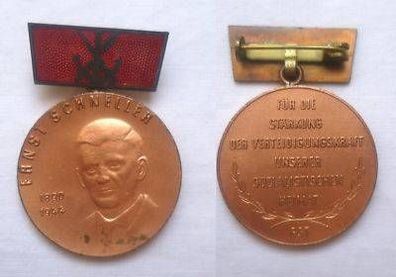 DDR Ernst Schneller Medaille der GST in Bronze im Etui