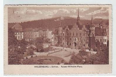 45074 Ak Waldenburg in Schl. Kaiser Wilhelm Platz 1919