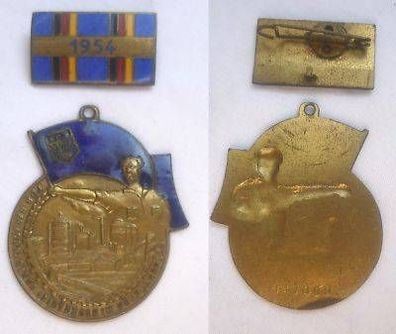 DDR Medaille für Leistungen im 5 Jahrplan 1954