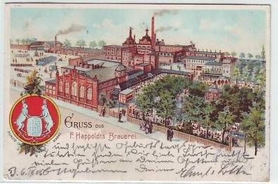24058 Ak Berlin Gruss aus F. Happoldts Brauerei 1906