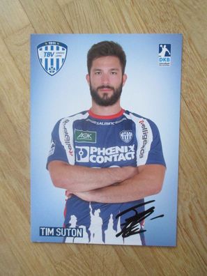 Handball Bundesliga TBV Lemgo Tim Suton - handsigniertes Autogramm!!!
