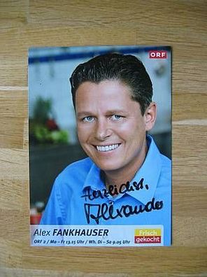 Starkoch Alexander Fankhauser - handsign. Autogramm!