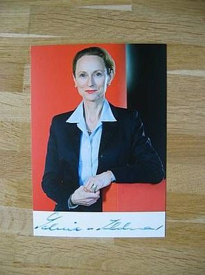 Sachsen Staatsministerin Prof. Sabine von Schorlemer - handsigniertes Autogramm!!!