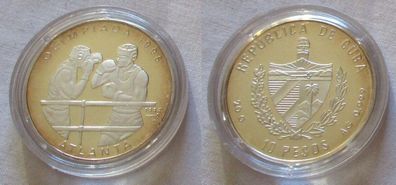 10 Pesos Silber Münze Kuba Olympiade Atlanta 1996 (126246)