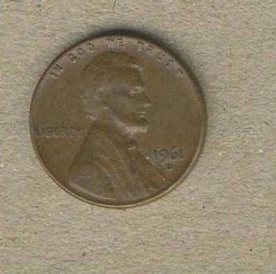 USA 1 Cent 1961 D