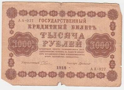 1000 Rubel Banknoten Russland 1918