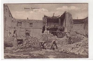 45773 Ak Beine Frankreich Ruinen um 1915