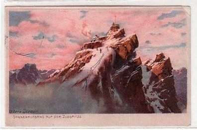 40837 Ak Sonnenaufgang auf der Zugspitze 1913