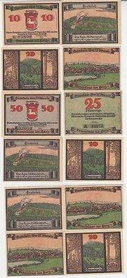 12 Banknoten Notgeld Gemeinde Braunlage 1921