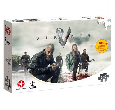 Puzzle Vikings The World Will be Ours Wikinger Fanartikel 500 Teile 48 x 34 cm