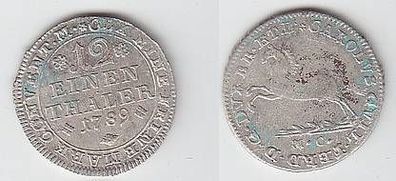 1/12 Taler Silber Münze Braunschweig-Wolfenbüttel 1789