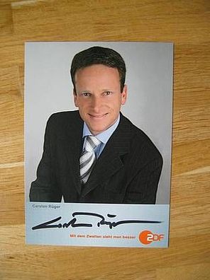 ZDF Fernsehmoderator Carsten Rüger - handsigniertes Autogramm!!!