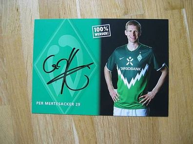 SV Werder Bremen Saison 10/11 Per Mertesacker Autogramm