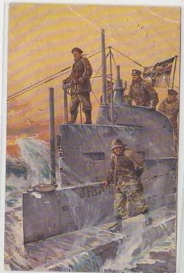 45862 Feldpost Ak Kommandoturm eines U-Bootes 1917