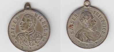 Medaille Kaiser Wilhelm II und Kaiser Friedrich 1888