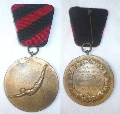 Sieger Bronze Medaille Rücken Schwimmen Ronneburg 1924