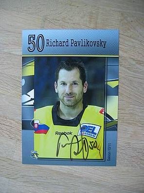 Eishockey Krefeld Pinguine Richard Pavlikovsky Autogram