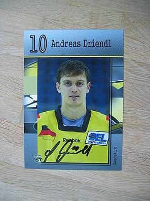 Eishockey Krefeld Pinguine Andreas Driendl Autogramm