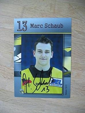 Eishockey Krefeld Pinguine Marc Schaub Autogramm