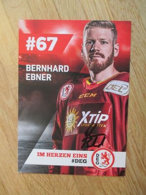 Eishockey Bundesliga DEG Düsseldorfer EG Bernhard Ebner - handsigniertes Autogramm!!!