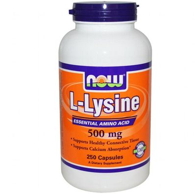 L-Lysin, 500 mg, 250 Kapseln (L-Lysine)