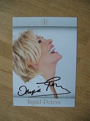 Schlagerstar Ingrid Peters - handsigniertes Autogramm!!
