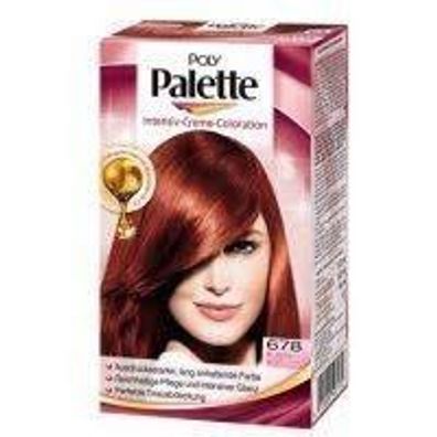 Poly Palette Haarfarbe Rubinrot 678 Macadamia Öl Intensiv Creme Coloration