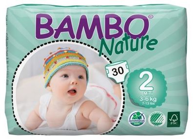 Bambo Nature, Air Plus, mini 3-6 kg, 6 x 30 St.