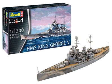 HMS King George V, Revell Schiff Modell Bausatz 1:1200, 05161