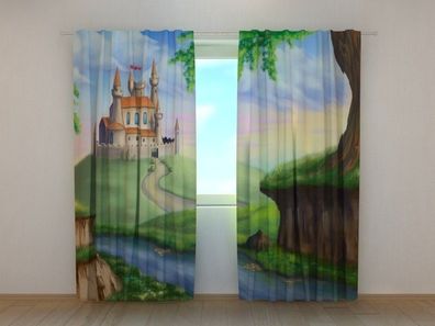 Fotogardine Märchen, Vorhang bedruckt, Fotodruck, Fotovorhang, nach Maß